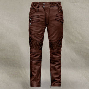 Pantalones de Lona y Cuero para Hombre, de Invierno, de Peso Medio, Duraderos, Ajustados, Cálidos, Estilo Urbano, Impermeables, Resistentes al Viento, Transpirables y Ecológicos - Product Image 1