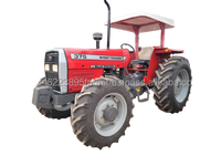 Traktor Mini Pertanian MF 375 4WD 85HP Mesin Diesel 4 Silinder Kopling Dua Tahap Kebisingan Rendah Kemudi Hidrolik Penggerak Roda 4x4