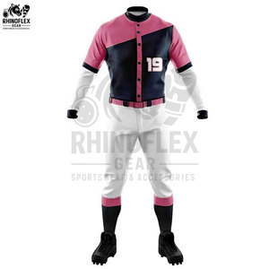 Ensembles d'uniformes de baseball de haute qualité Nouveau style de vêtements de sport Imprimé Séchage rapide Respirant Uniformes de baseball de grande taille pour adultes - Product Image 5