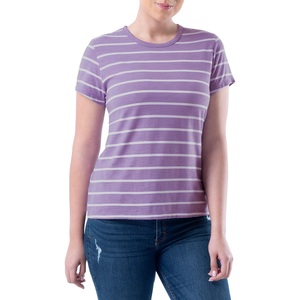 Ropa Deportiva de calidad Premium para mujer, camisetas de manga corta con cuello redondo, de nuevo estilo camiseta a rayas, ropa de gimnasio - Product Image 5