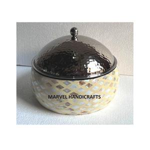 Vajilla de madera de teca fina, cazuelas para servir, calentador de alimentos de acero inoxidable, olla caliente, artesanía, cazuela para servir, juegos de utensilios de cocina, Golfo - Product Image 5