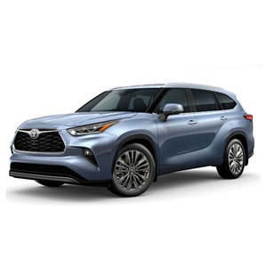 Sièges en cuir à moteur turbo intérieur sombre à entraînement FWD concessionnaire de véhicule de marque Toyota Highlander en bon état - Product Image 5