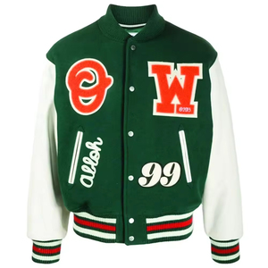 Nueva chaqueta universitaria profesional para hombre, ropa informal y deportiva ligera de Letterman recortada fabricada en fábrica para hombre - Product Image 1