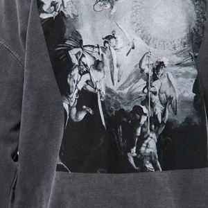 Pull à capuche vintage délavé à l'acide pour hommes, coton éponge français à motif solide, prix de gros, saison d'hiver à bas quantité minimale de commande - Product Image 3