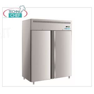 Équipement de réfrigération pour cuisine commerciale Forcold, armoire congélateur 2 portes, système monobloc enfichable, capacité 1300 L, -18/-22°C - Product Image 1