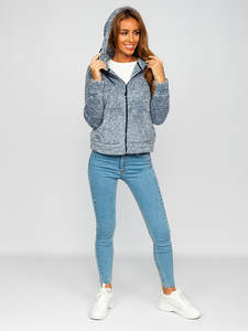 Vêtements Hoodies Usa Taille Sweat à capuche pour femme et haute qualité coupe ample vêtements à la mode survêtement femmes épaule tombante - Product Image 5
