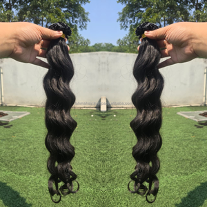 Hot Supplier Keratin Flat Tip Indonesian Natural <b>Body</b> <b>Wave</b> <b>Hair</b> Extensions 100 Human <b>Hair</b> Virgin Remy <b>Hair</b> Wholesale - Product Image 5