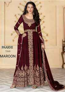 Bon support des prix/Costume Salwar en Georgette à feuilles persistantes pour adulte avec Dupatta et broderie au tarif de gros à vendre - Product Image 3