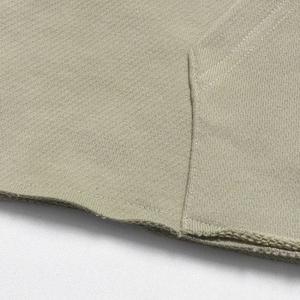 Haute qualité 500 GSM sweat à capuche en polaire personnalisé surdimensionné 3D impression en relief hiver Logo broderie bord coupé ourlet brut solide poids lourd - Product Image 6