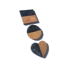 ที่รองแก้วเรซินรูปคลื่นทะเลคุณภาพสูงทำด้วยมือศิลปะสีฟ้าชายฝั่งของขวัญที่เหมาะสำหรับคนรักชายหาดและของตกแต่งโต๊ะที่ทันสมัย - Product Image 1