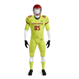 Nombre y número del equipo Mejor diseño Conjunto de uniforme de fútbol americano personalizado Camisetas de fútbol americano Camiseta de fútbol americano para hombres - Product Image 2