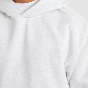 Custom <b>White</b> Heavyweight <b>Hoodies</b> Boxy Fit Pullover Cotton Fleece Double Layer Hoodie Sweatshirts <b>Hoodies</b> for <b>Men's</b> - Product Image 5