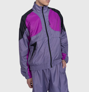 Conjunto deportivo cortavientos para exteriores, transpirable, ligero, impermeable, chaqueta y pantalones, ropa deportiva unisex. - Product Image 4