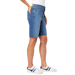 <b>Blue</b> Color Premium Quality Summer Denim <b>Shorts</b> Pants for <b>Women</b> Factory Made Breathable and Washed Style From Bangladesh - Product Image 3
