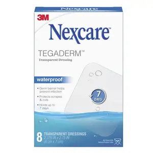 H1624 Nexcare CE医用防水聚氨酯透明粘合伤口敷料覆盖膜，96片/箱