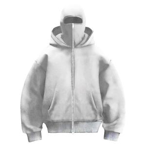 Sweats à capuche pour hommes de luxe en gros, grande taille, logo personnalisé, motif 3D en relief, matière polaire, techniques de broderie - Product Image 1