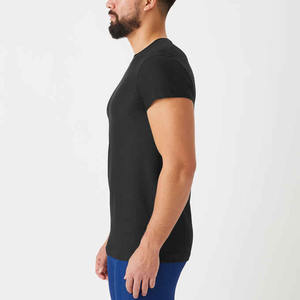 2022 nouveau T-Shirt noir conception personnalisée DTG impression Sublimation impression conception microfibre t-shirts pour hommes - Product Image 1