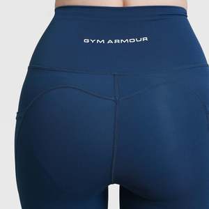 กางเกงขาสั้น Align Sporty XS สีเขียวอมฟ้า ผลิตจากผ้าสแปนเด็กซ์และโพลีเอสเตอร์ที่ระบายอากาศได้ดี พร้อมพิมพ์โลโก้ตามสั่ง ลายพิมพ์ทันสมัย เอวยางยืด - Product Image 5