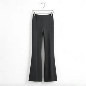 Pantalones de yoga acampanados de cintura alta para mujer, control de abdomen, levantamiento de glúteos, ajuste delgado, ideales para yoga, entrenamiento, uso diario, oficina y ocasiones informales. - Product Image 3