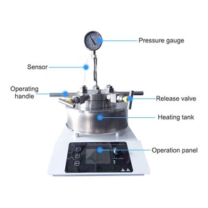 Réacteur haute pression 100 ml, autoclave à agitation magnétique 10 MPa, cuve de réaction en acier inoxydable pour synthèse catalytique - Product Image 1