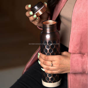 Botella de agua de cobre puro de alta calidad para gimnasio, Yoga, entrenamiento, botella de agua de cobre, India de cobre puro de la botella de agua, bebida de 950 Ml - Product Image 6