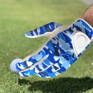 Gran oferta de guantes de golf de cuero PU para hombre de alta calidad, duraderos y con logotipo personalizado, estilo de moda de fabricación para guantes deportivos - Product Image 2