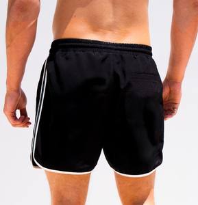 Pantalones cortos de estilo yoga para hombre de último diseño 2025, ropa informal y de secado rápido, patrón sólido, teñido liso, venta al por mayor - Product Image 5