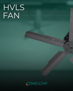 Cowair HVLS Smart Fan 700 P Ventilateur de plafond pour usage agricole dans les hangars à bétail - Product Image 1