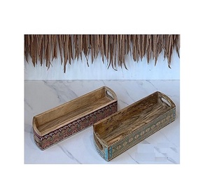 Fabulous Design Table Top Serving <b>Tray</b> With Premium Quality Wooden <b>Snacks</b> Serving <b>Tray</b> For Best Selling - Product Image 2