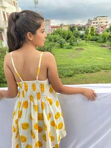 Offre Spéciale femmes caftan vêtements de nuit robe longue genou longueur tunique bouton décoration lavable imprimé fleuri naturel 100% coton - Product Image 3