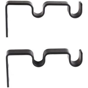 Soportes de barra de cortina de metal de altura ajustable para colocación de cortinas versátiles y flexibilidad de decoración de ventanas interiores - Product Image 3