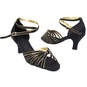 Muy fino SERA7043 Zapatos de baile latino Estilo clásico Botas de baile de salón Plantilla de goma Zapatos de salsa - Product Image 1