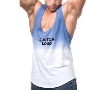 Camiseta deportiva sin mangas para hombre, ropa activa de gimnasio personalizada de gran calidad con cuello cuadrado - Product Image 6