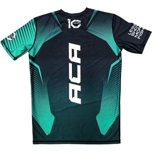 ชุดเสื้อผ้า MMA แบบ OEM ที่ออกแบบเอง เสื้อรัดกล้ามแขนสั้นพร้อมกางเกงขาสั้นเข้าชุดสำหรับ BJJ และศิลปะการต่อสู้แบบผสมผสาน - Product Image 4