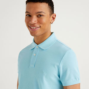 Camiseta de manga corta de verano para hombre, ropa informal de Color sólido, camiseta para hombre, camiseta de tela de hilo fresco transpirable, camiseta Polo para hombre - Product Image 5