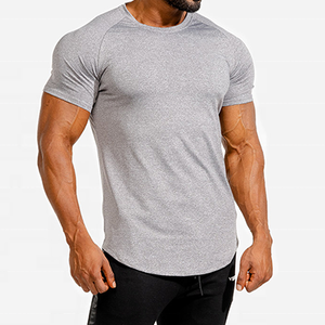T-shirt de sport pour homme à col rond personnalisé - Coton/Polyester, séchage rapide et respirant, streetwear décontracté - Product Image 3