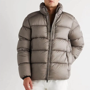 Veste matelassée en duvet d'oie chaude à bulles personnalisée imperméable pour homme pour l'hiver 2025 - Product Image 1