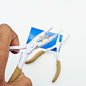 Pinzas Profesionales de Acero Inoxidable de Grado Quirúrgico para Extensiones de Cabello, Anillos Micro, Cuentas, Mango Antideslizante, Herramienta de Salón, OEM/Private - Product Image 2