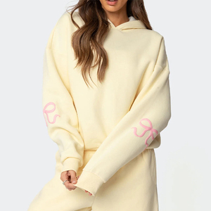 Conjunto de dos piezas, ropa de mujer, chándales personalizados para mujer, conjunto de chándales más barato al por mayor - Product Image 2