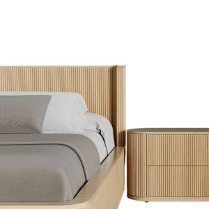 Formcraft Queen Size Platform Bed <b>Frame</b> Solid Teak Wood with Modern Design for Luxury Bedroom Hotel and Villa Interior - Product Image 6