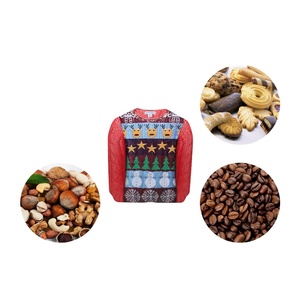 กระป๋องดีบุกฝาเกลียวลายฉลุสำหรับบรรจุขนมและของขวัญคริสต์มาส - Product Image 4