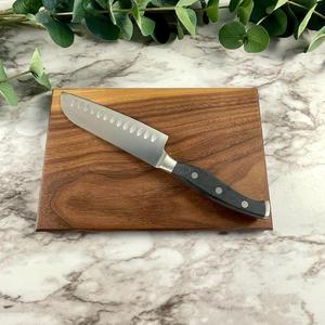 Tabla de Cortar Artesanal de Madera de Acacia, Premium, Hecha a Mano, Duradera, Rectangular, Apta para Lavavajillas, Tabla Natural para Preparar Alimentos para el Hogar - Product Image 4