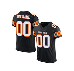 ชุดฟุตบอลอเมริกันขายส่ง พิมพ์ลายด้วยความร้อน ระบายอากาศได้ดี เสื้อฟุตบอลแขนสั้นแบบยูนิเซ็กส์ พร้อมป้องกันรังสียูวี - Product Image 1