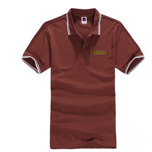 Polo de Golf de algodón para hombre, camisa Polo de manga corta con logotipo bordado, ropa deportiva informal para actividades de verano al aire libre - Product Image 3