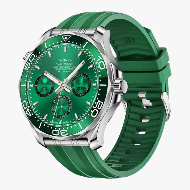 F12 V69 Luxury Smart Watch Men QC Classic Style Gold Silicone Alloy AMOLED Screen Blood Oxygen Monitor Heart Rate Sleep Tracker