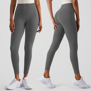 Leggings activos de gimnasio de alta elasticidad para mujer Sexy Peach Butt Lift pantalones de Yoga de realce de gimnasio atlético de cintura alta - Product Image 4