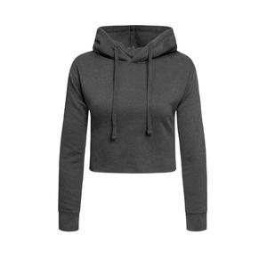 2024 jerséis recortados personalizados de alta calidad para mujer, Top corto con capucha de invierno a la moda para mujer con logotipo frontal, proveedor BD - Product Image 1