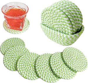 Cotton Rope <b>Table</b> <b>Coaster</b> Durable Mats & Pads for Tabletop Protection Tableware Decorative Beast Design Attractive <b>Coaster</b> - Product Image 4