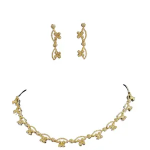 Collana di design accessori di fantasia con orecchini set di gioielli da sposa per donne e ragazze collezione girocollo