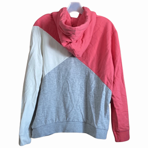 Jersey informal rosa y gris para mujer, ropa de calle, jersey de lana de algodón transpirable, Sudadera con capucha, Top - Product Image 2